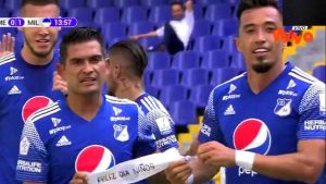 Fernando Uribe, su gol tempranero en el Pascual Guerrero y la dedicatoria especial
