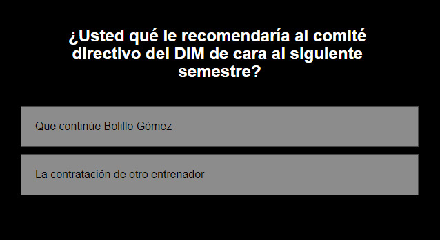 Hinchas del DIM: ¿Que continúe Bolillo Gómez o contratación de otro DT para 2021-II?