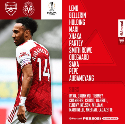 VER EN VIVO Arsenal vs Villarreal por la UEFA Europa League