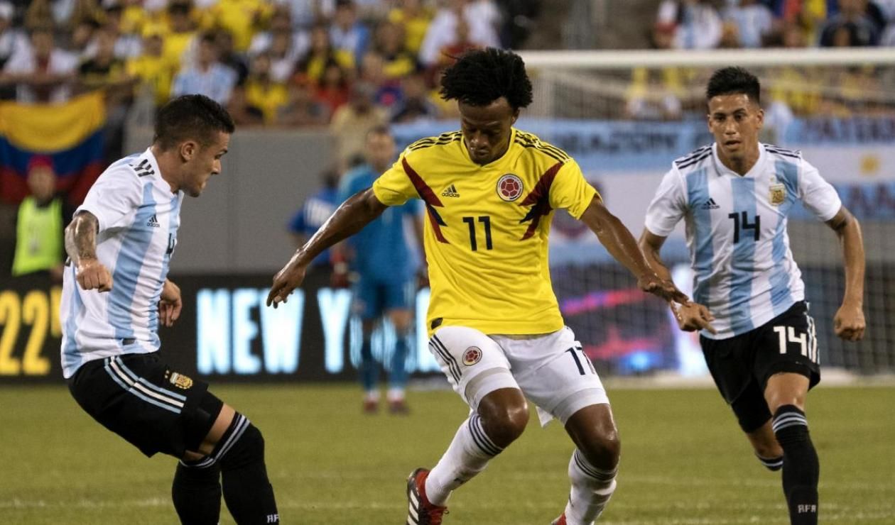 Posible alineación de Colombia y Argentina para el partido por